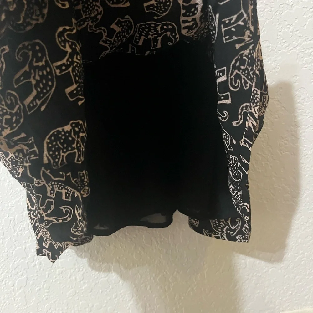 Anthropologie Maeve Elephant Noronha Faux Wrap Size XSmallP - Picture 8 of 12